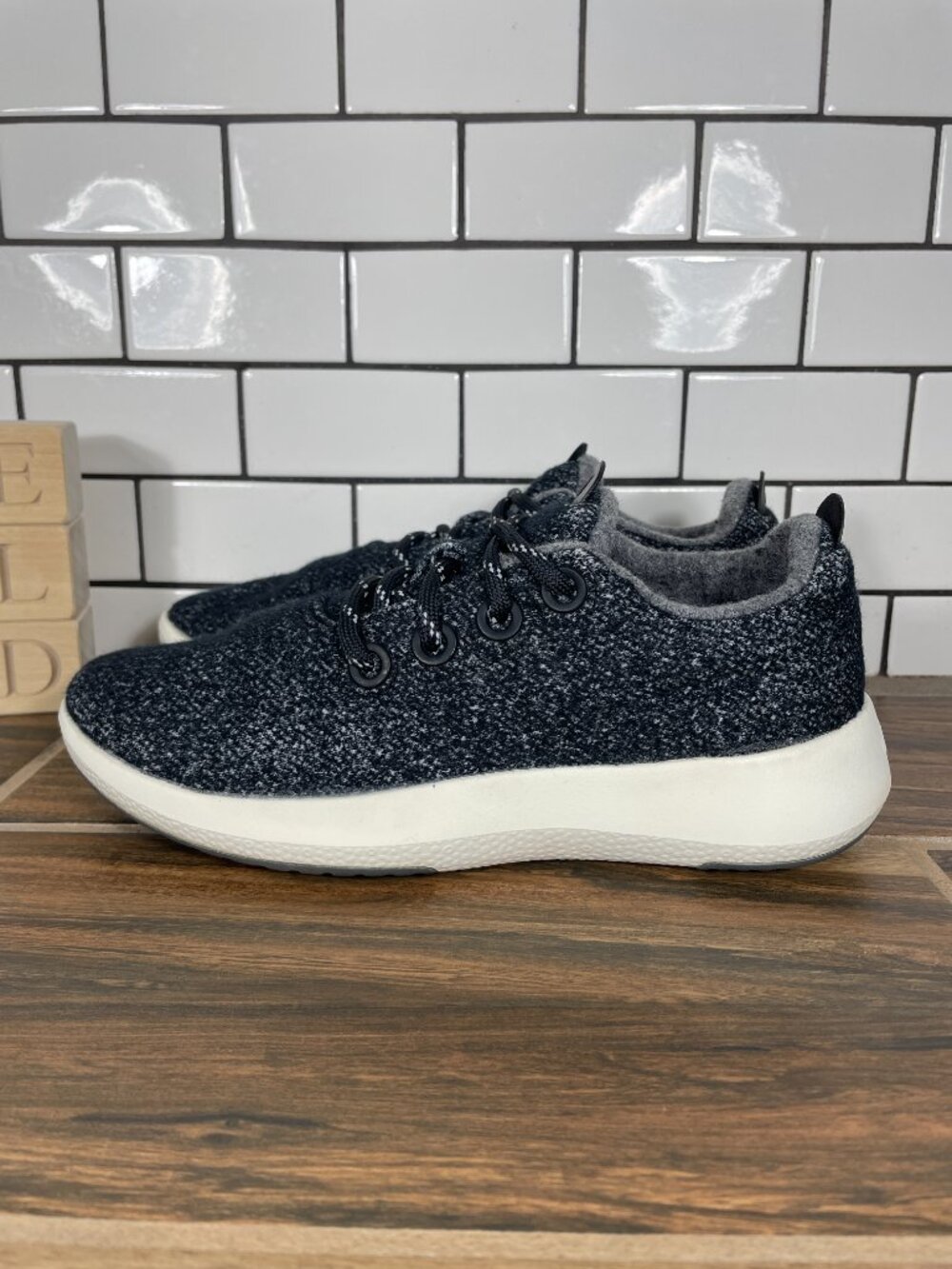 allbirds Wool Runner Mizzle Shoes Womens Size 7 Dark Grey Low Trainers Sneakers